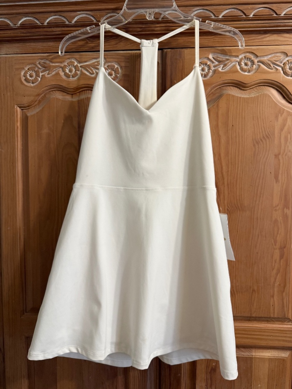 Spiritual Gangster Jet Active Mini Dress Ivory Size Medium NWT Yoga Athleisure